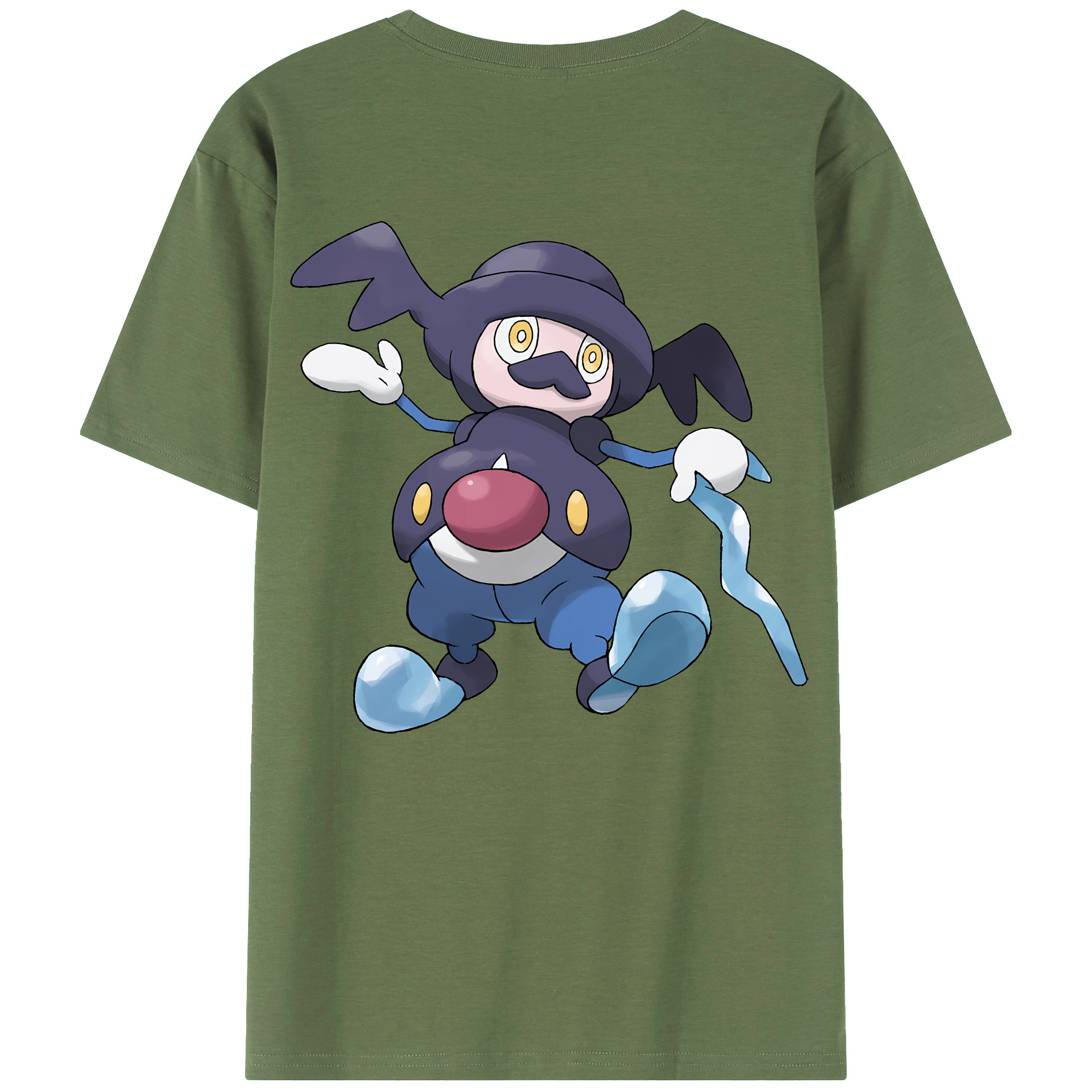（画像用） ポケットモンスター Pokémon 綿100％ メンズ半袖Tシャツ（バックプリント） 通気性